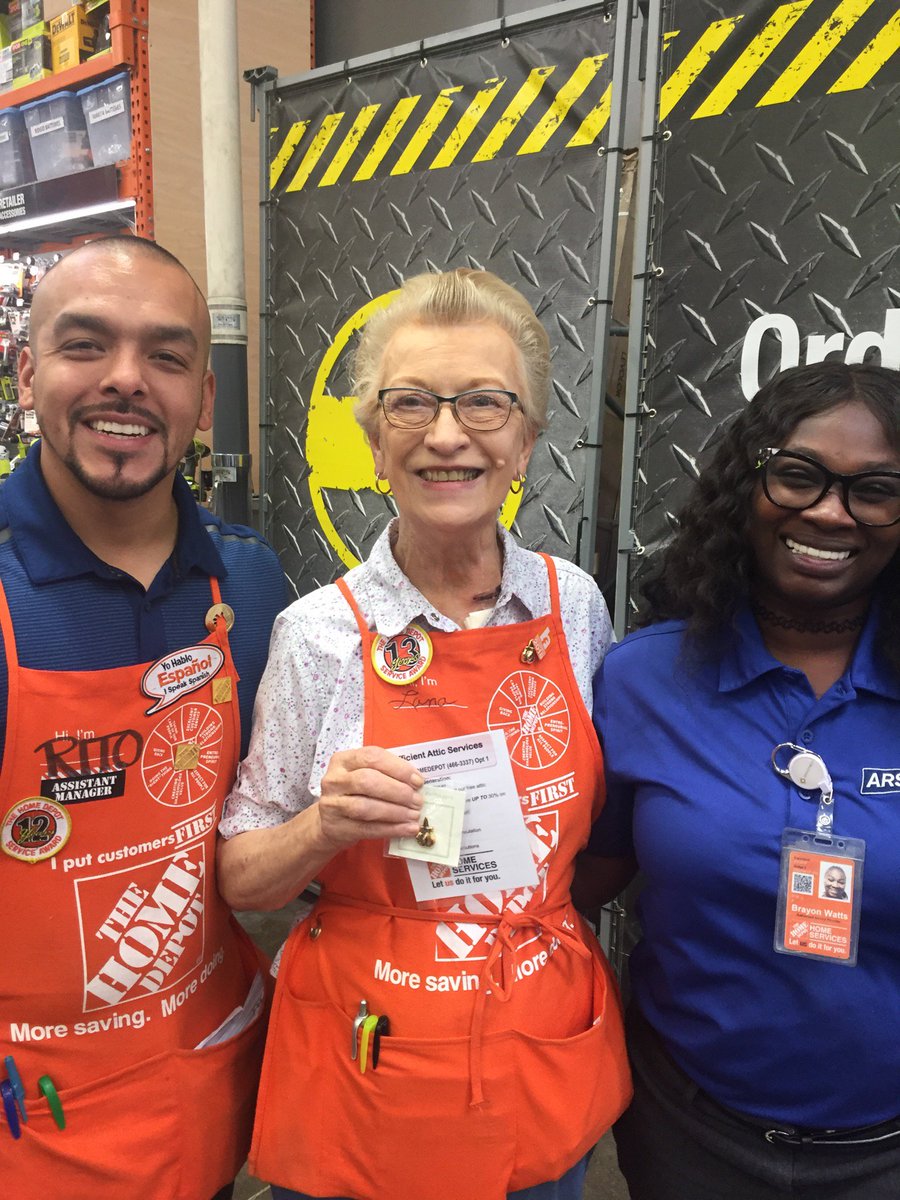 White Rock Home Depot is on it congrats to Ms. Perry for getting her second pair of Golden Gloves you go girl keep getting those knockout leads