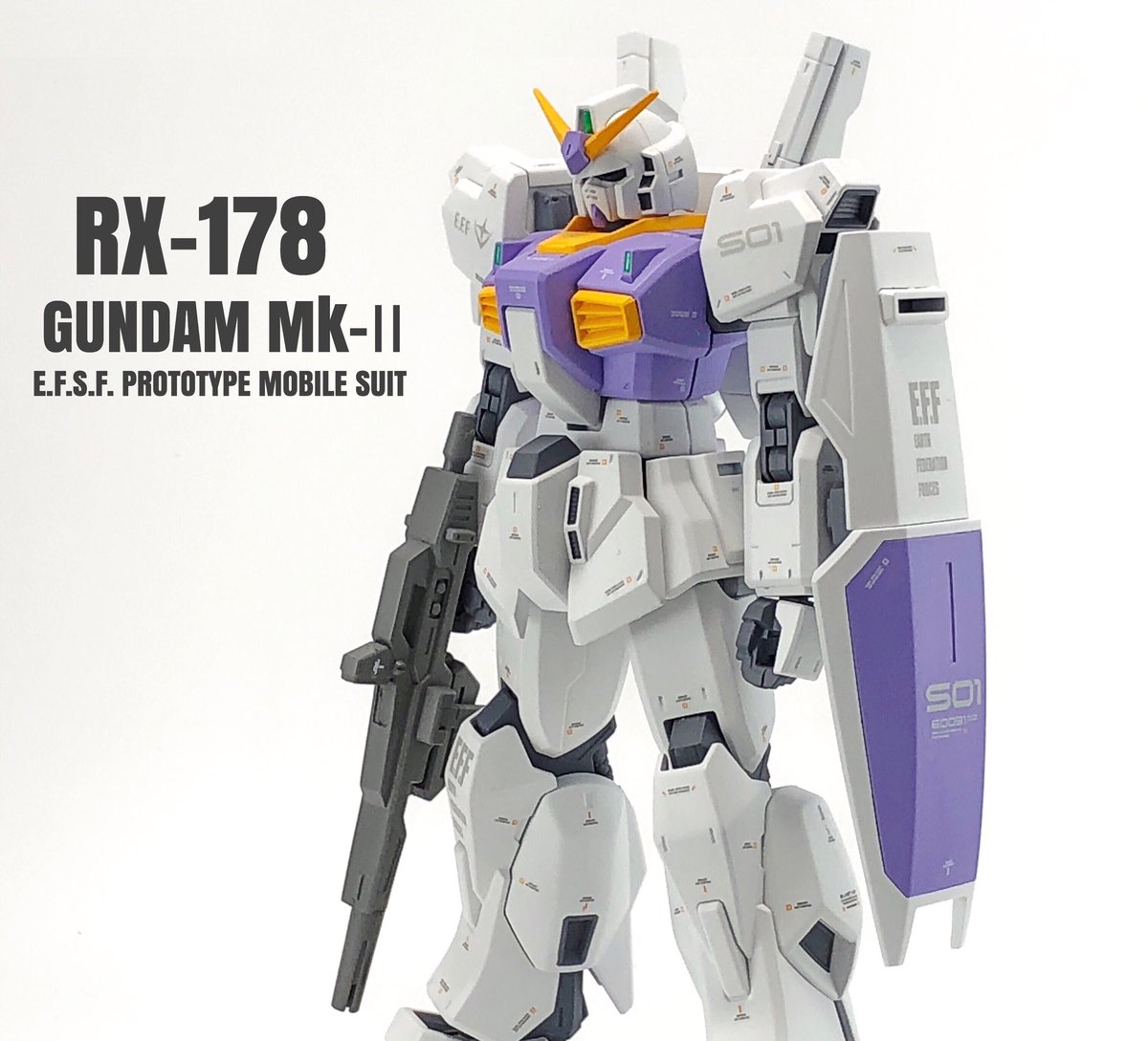 HG ガンダムMKⅡ 細かく オリジナルカラー 完成済み 塗装済み HG ガンダムMKⅡ 細かく オリジナルカラー 完成済み 塗装済み