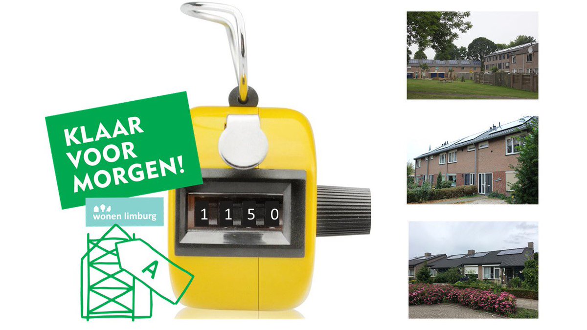 Trots op onze partners de teller dit jaar staat op 1150 woningen #klaarvoormorgen!