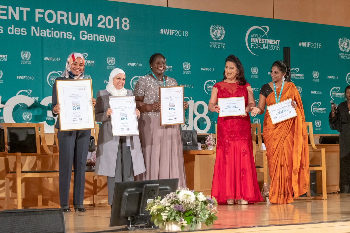 empretecUN's tweet photo. Celebrating the women entrepreneur winners from the Empretec Women In Business Awards 2018. Watch the webcast of the event https://t.co/XAGPpn222e

#entrepreneurship #womeninbusiness #innovation #sdg5 @unleashingideas @unctadwif https://t.co/dsMBemV0Bb