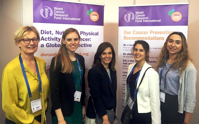 wcrfint's tweet photo. In this 1st of 2 blog posts @DrPMitrou , WCRF's Acting Director of Science and Public Affairs, reflects on some important discussion points and actions arising from WCRF’s interactions with other key congress attendees at the #2018WCC: https://t.co/zkYGAfZWPO #CancerPrevention https://t.co/TsgqGBv6SM
