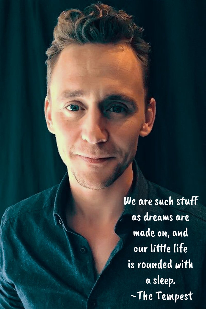 HiddlesShakes's tweet photo. #ShakespeareLineOfTheDay #TheTempest #Prospero #Act4Scene1  #Comedy #TomHiddleston https://t.co/2YXRGQQ6ke