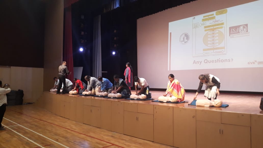 GVK Emergency Management Research Institute (@gvkemrionline) on Twitter photo creating awareness in the general public EMLC of GVKEMRI has conducted COLS
(Compression-Only Life Support) for people from various walks of life. This program was conducted at Reqelford International school, Rampally, Keesara.
<a href="/ReqelfordIntl/">Reqelford School</a>
#GVKEMRI
#EMLC
#COLS
#BLS creating awareness in the general public EMLC of GVKEMRI has conducted COLS
(Compression-Only Life Support) for people from various walks of life. This program was conducted at Reqelford International school, Rampally, Keesara.
<a href="/ReqelfordIntl/">Reqelford School</a>
#GVKEMRI
#EMLC
#COLS
#BLS