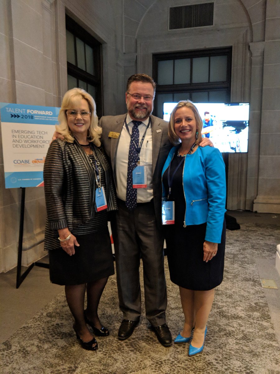 Representing Adult Education at the US Chamber of Commerce in DC <a href="/COABEHQ/">COABE</a> #EducateAndElevate #Adultedu Kaye Sharbono Sharon Bonney #talentforward18