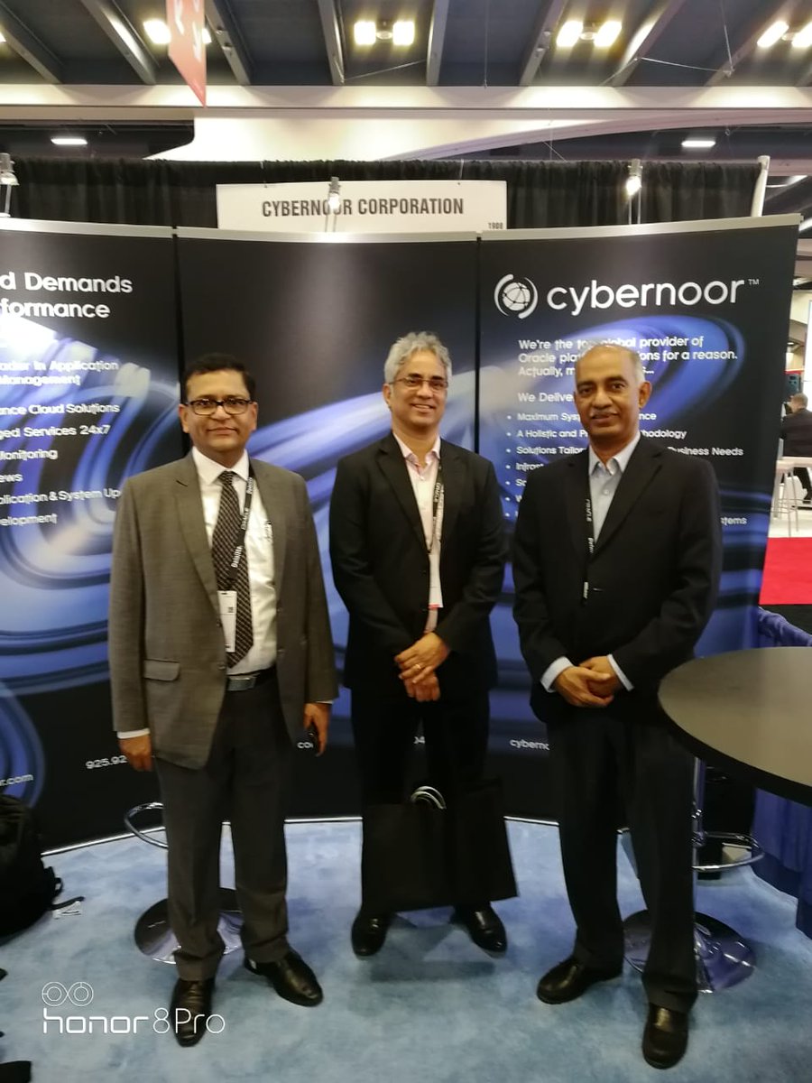 It was pleasure meeting with you Vineet Iyengar and Ashwani Bansal  - from Oracle Advanced Customer Services at #oow18. Your presence brought greater insights to our team's  #Oracle service portfolio. 
#oracleapplications #oracleebusinesssuite #oracleimpact #openworld