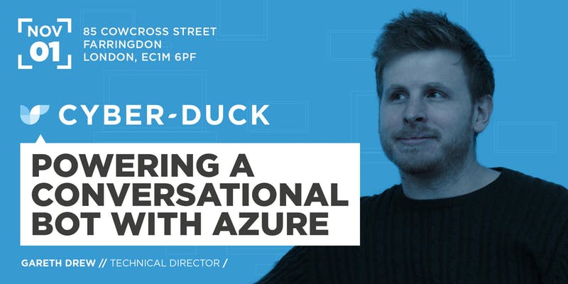 GlobalXSummit's tweet photo. #Conversational #UI was a hot topic at #UXLIVE. Missed out on @cyberduck_uk's workshop and panel? Sign up for their FREE workshop on 'Powering a Conversational Bot with Azure' this Thursday, the 1st of November: https://t.co/mJgFHtdVfa https://t.co/01QABeq9K1