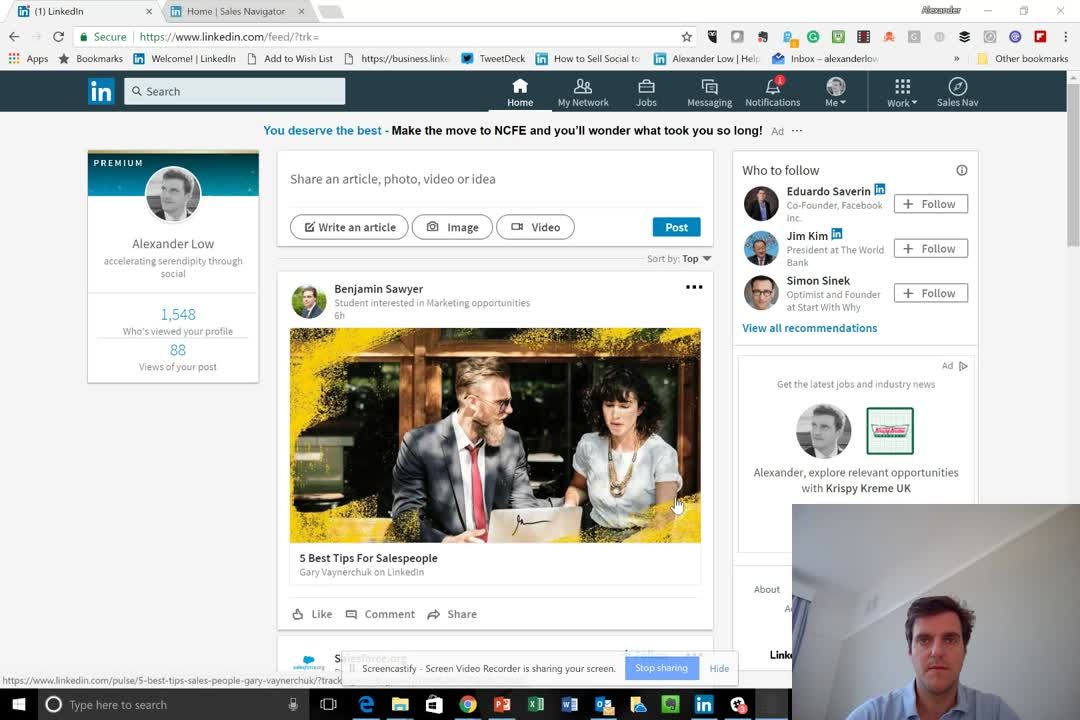 Timothy_Hughes's tweet photo. Get (almost) real time information on accounts with Sales Navigator https://t.co/DWSxOmT4bC #abintelligence #socialselling @digitalleadersA #digitalselling #LinkedIn #ABM #socialsales #flipmyfunnel #digitalsales #prospecting #salesleader #strategicsales #coldcalling #outbound https://t.co/abaCStntw5