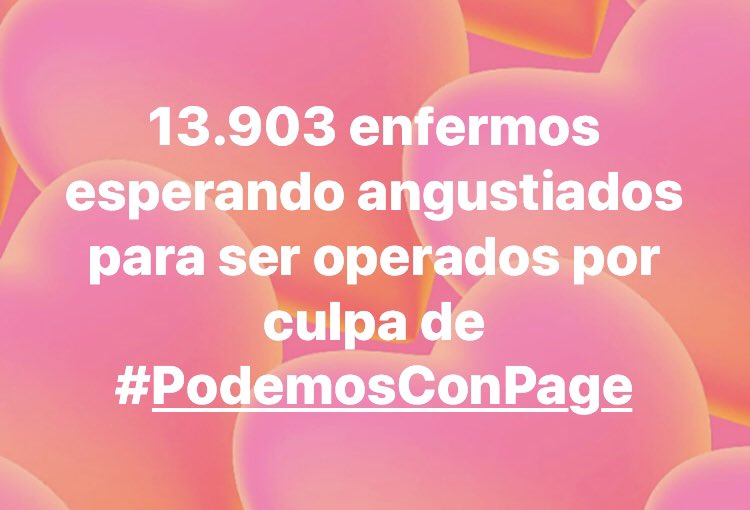CarmenRiolobos's tweet photo. Hoy #PodemosConPage después de 3 horas de aburrido discurso ha perdido la oportunidad de explicar cuando operan  a 13.903 enfermos. @PP_CLM https://t.co/KEu4LJ2SQJ