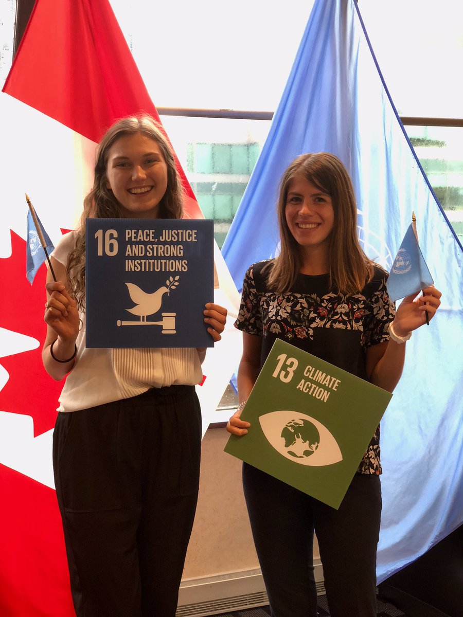 UNACanada's tweet photo. Hi, my name is Sandra Petrovic (to the left, with my country partner, Anja Cengic, to the right) and I am a JPC in Bogotá, #Colombia. I am currently working with the Governance Unit at @PnudColombia and will be taking over the UNAC Twitter and Instagram (@unacanada) today! https://t.co/G5uATz3poj