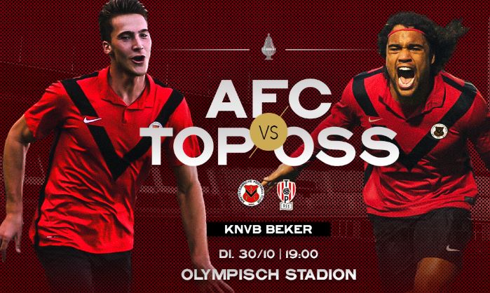 PReddering's tweet image. Vanavond speelt AFC in de tweede ronde van de KNVB Beker in het Olympisch Stadion tegen Top Oss. De wedstrijd begint om 19.00 uur. bit.ly/2CQxv2P #TOTOKNVBBeker #KNVB #FoxSportsnl #bekervoetbal