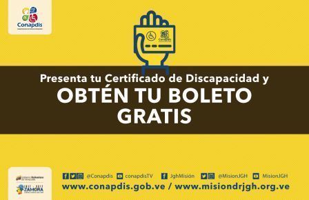 #SabiasQue ❓mostrando tu certificado de discapacidad puedes obtener tu boleto gratis en el sistema  de transporte metro de Caracas y ferrocarril Los Valles del Tuy <a href="/PresidencialVen/">Prensa Presidencial</a> <a href="/DPresidencia/">Despacho Presidencia</a> <a href="/salainass/">INASS</a> @MariaGabiANC <a href="/ANC_ve/">Constituyente</a>
