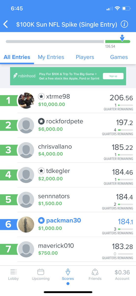 sleepyspell's tweet photo. @FanDuel how much do you get for a bad beat.... lol https://t.co/DjnzVj4ZhV