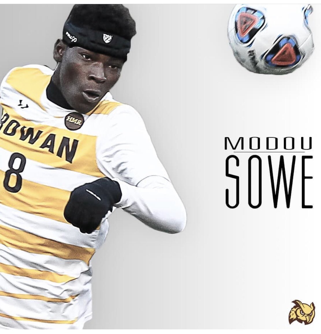 RowanMSoccer's tweet image. Back 2 Back @NJACSports defensive player of the year! Modou Sowe! #rowan #soccer #modou #beast