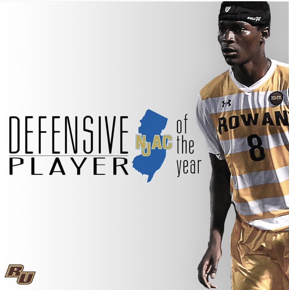 RowanMSoccer's tweet image. Back 2 Back @NJACSports defensive player of the year! Modou Sowe! #rowan #soccer #modou #beast