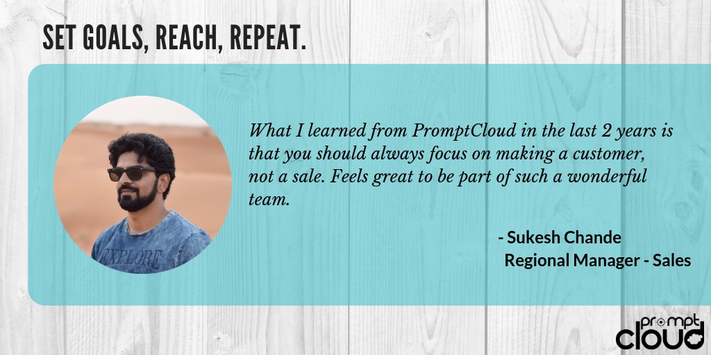promptcloud's tweet photo. Here's what Sukesh has to say about his #LifeAtPromptCloud as the Regional Manager of Sales. #work #office #employee #team https://t.co/A2gRgGPqXZ