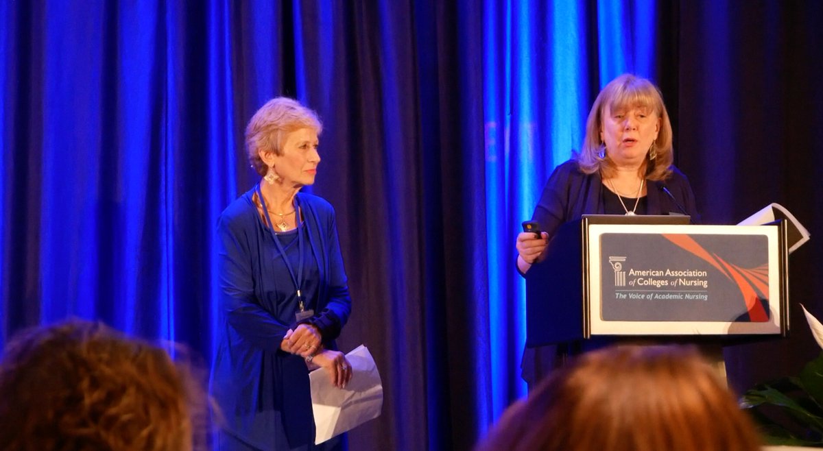 AACNursing's tweet photo. How can #nursing elevate its impact on precision medicine and population #health? What models of care must we evolve to optimize its impact? AACN member deans and partner CNOs are discussing at #AACNLeads18! https://t.co/ouxzJZ4Lva