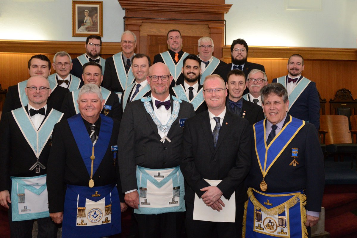 BrantLodge's tweet photo. Congratulations, Bro. Harrison, on becoming @BrantLodge's newest EA Mason! Excellent banquet hour featuring a delicious meal, too! #Freemasonry #BrantLodge https://t.co/ZaX1iettko
