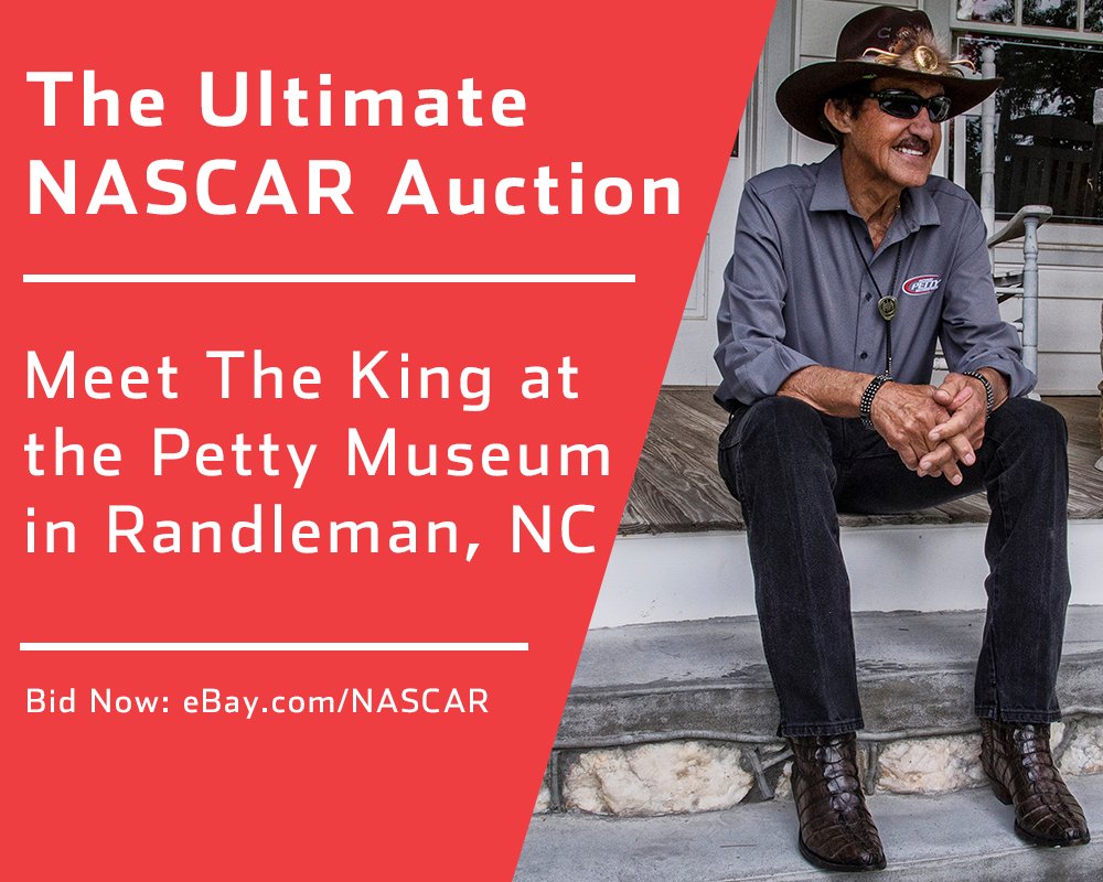 We're teaming up with the @NASCAR_FDN to put on the Ultimate NASCAR Auction. Bid on this once-in-a-lifetime opportunity to meet NASCAR Cup Series Owner and Seven Time Champion Richard Petty in Randleman, NC. Bid now: nas.cr/2ApkT0W