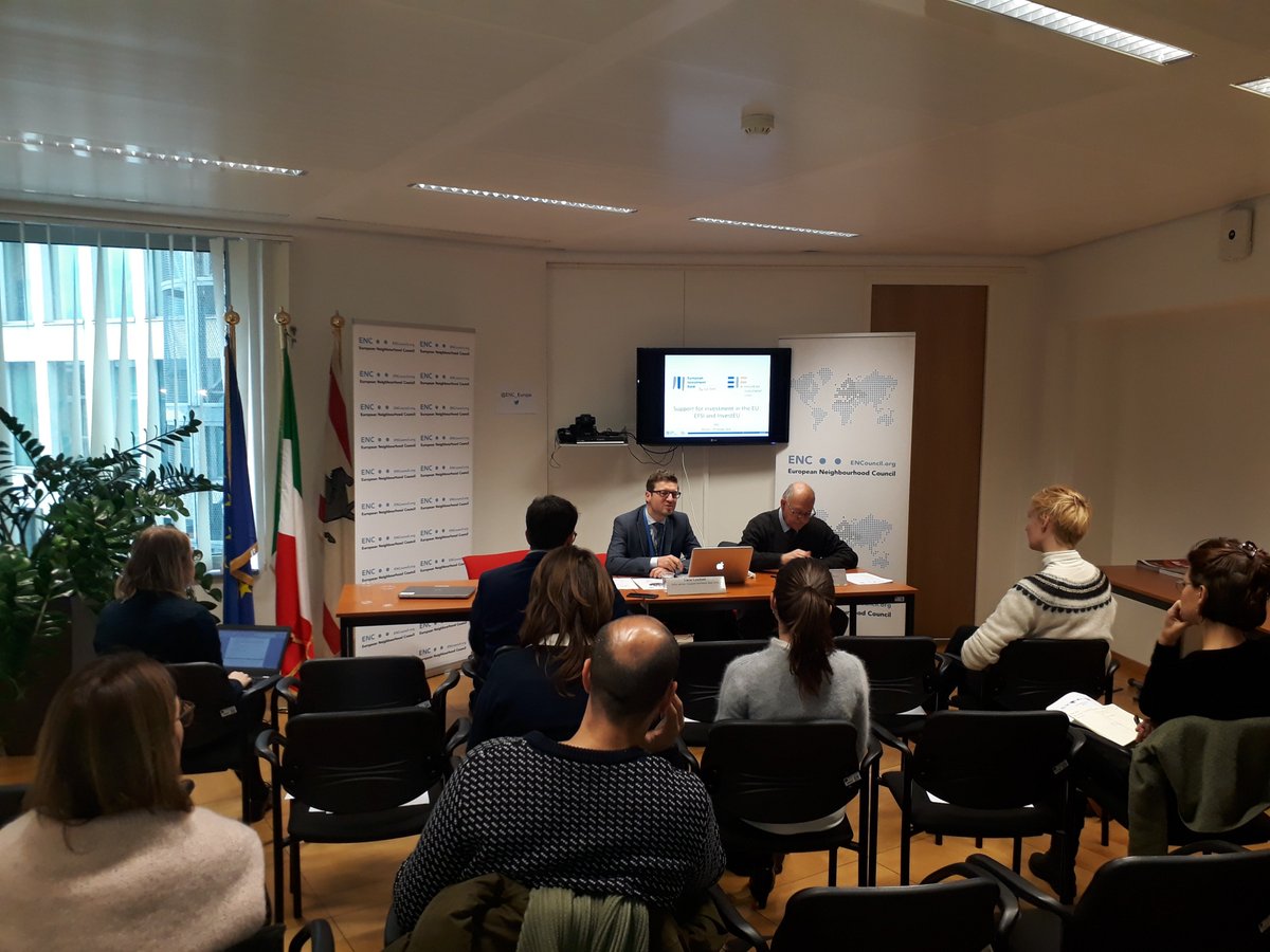 ENC_Europe's tweet photo. Mr.Lucas Lenchant talks about #EIB,#InvestmentSupportinEU,#EIBProjects,#EIBFunds,#EFSI2,#MMF2021-27 #InvestEU at @ENC_Europe #EuropeanTrainingProgramme https://t.co/P35hU7qZLb