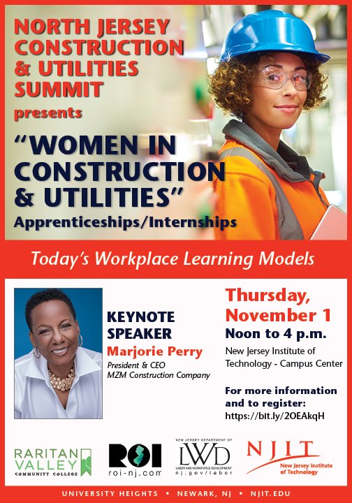 Construction & Utilities Talent Development Center (@cutalentdevcent) on Twitter photo We are all very excited to say our "Women in Construction & Utilities Industry Summit" is SOLD OUT. We look forward to seeing you all there. <a href="/NJLaborDept/">NJ Labor Department</a>
@njit #CUTNSummit #womeninconstruction #womeninutilities #apprenticeships We are all very excited to say our "Women in Construction & Utilities Industry Summit" is SOLD OUT. We look forward to seeing you all there. <a href="/NJLaborDept/">NJ Labor Department</a>
@njit #CUTNSummit #womeninconstruction #womeninutilities #apprenticeships