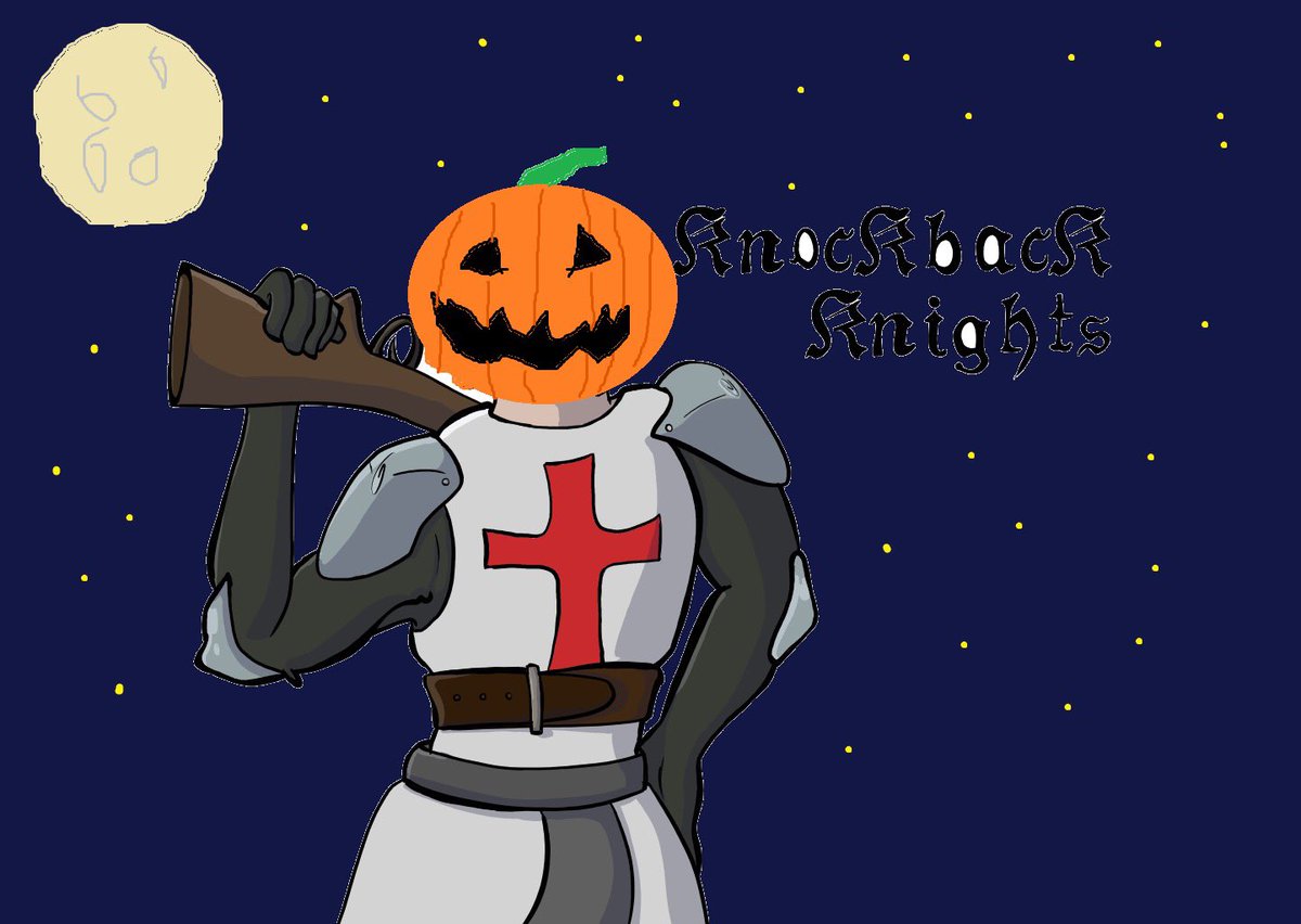 BackKnights's tweet photo. Hey @BackKnights fans! We got a special Halloween edition Logo specially made for you! @CWcomptech @blender_org @unity3d @IndieGameDevBot @videogames #spooky #videogames #softwaredevelopment https://t.co/Bwb3owSoqr