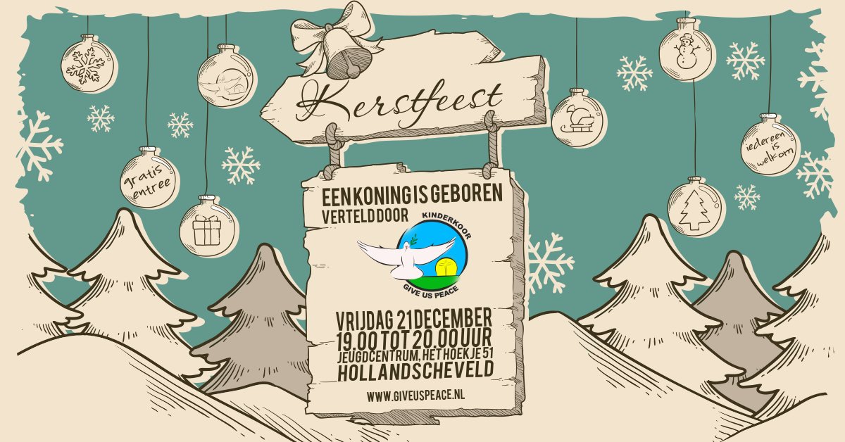 Vrijdag 21 december vieren we kerst. Dit willen we graag samen vieren met jullie!
Een Koning is geboren! Verteld door de kinderen met mooie bekende en onbekende kerstliedjes. Uiteraard gezongen door ons koor.
Entree is gratis en iedereen is welkom.