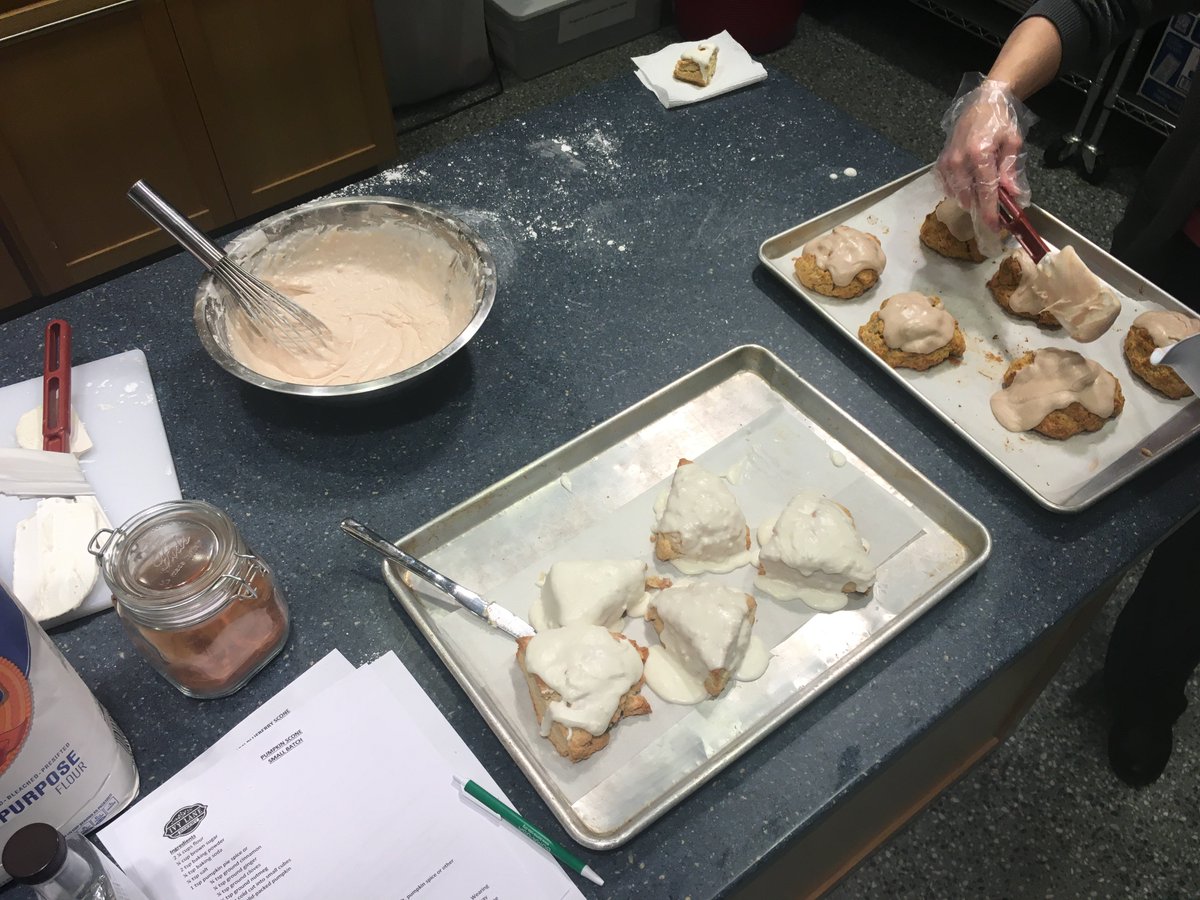 A couple of captivated audiences at our Scones &amp; Crowd Pleasing Appetizers classes. I mean, how could you not be when you're making something that looks that delicious?!