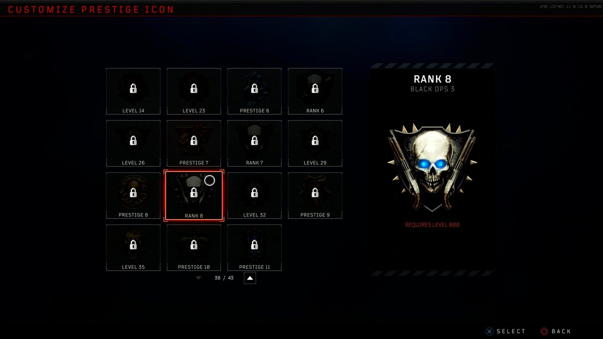 After you Master Prestige you can customize your emblem. 