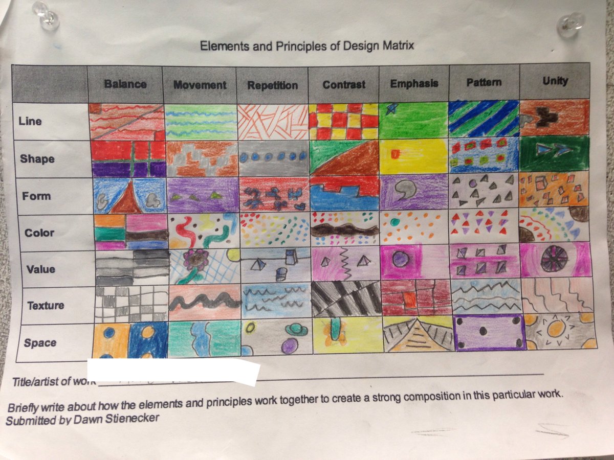 Principles Of Design Worksheet