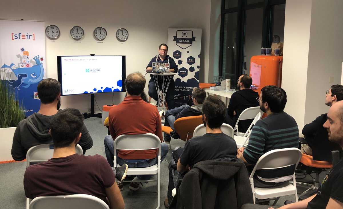 SFEIRLille's tweet image. @rlespinasse nous partage son expérience sur @antoraproject lors de notre @sfeir share mensuel #documentationAsCode