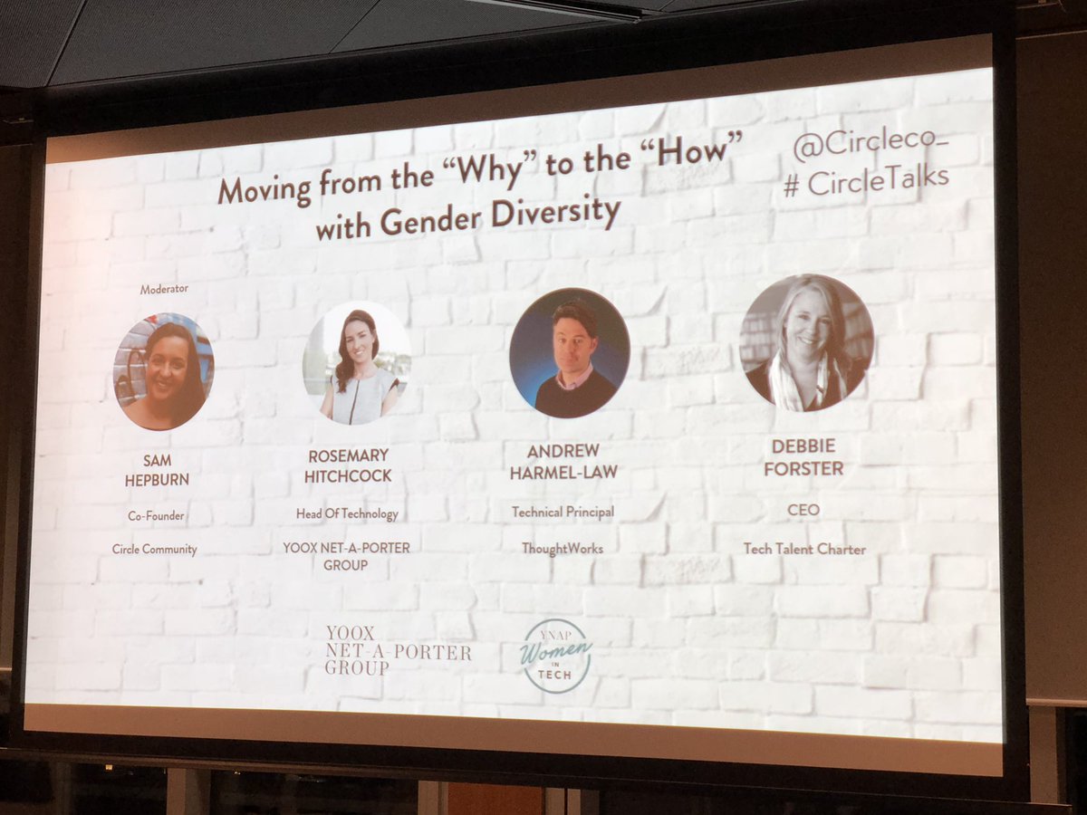 circleco_'s tweet photo. Kicking off our fantastic #diversity panel at @ynap, moderated by our very own @SammyHep #circletalks https://t.co/ieoi9efxTU