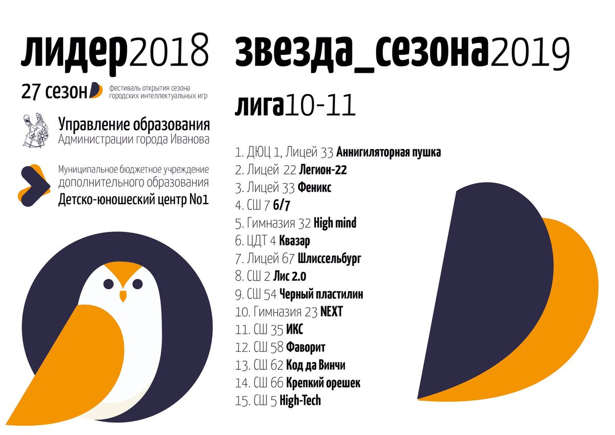 #чгкиваново #цитлидер
Приглашение к участию в Звезде сезона 2019!
vk.com/wall-10645204_…