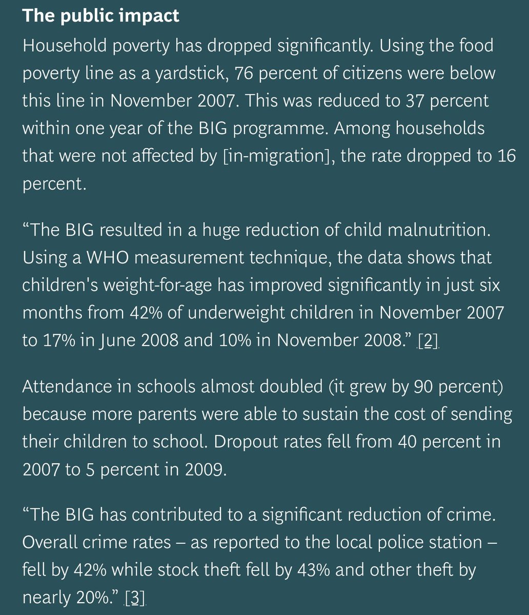 Aside from health costs, basic income also reduces the costs of crime. In Namibia's UBI experiment, overall crime rates were reduced by >40%.How much does crime cost the US? It's been estimated as exceeding $1 trillion per year (6% of GDP). http://www.bignam.org/Publications/BIG_Assessment_report_08b.pdf  #BasicIncome