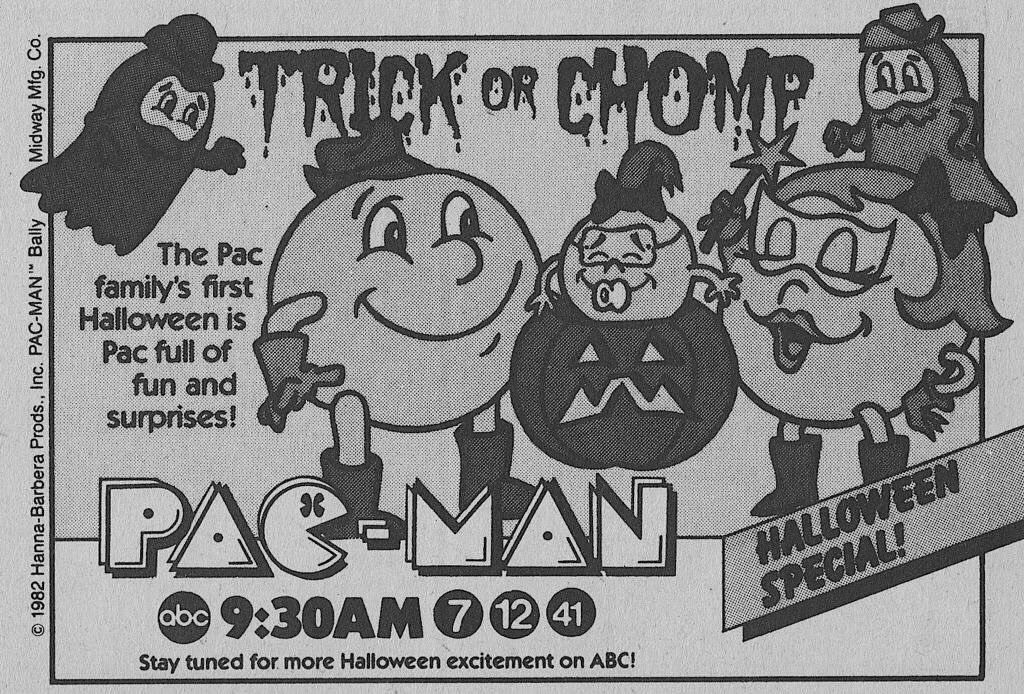 RetroNewsNow's tweet photo. 🎃The ‘Pac-Man Halloween Special’ aired 36 years ago today, October 30, 1982, on ABC https://t.co/gIRWojwzG0