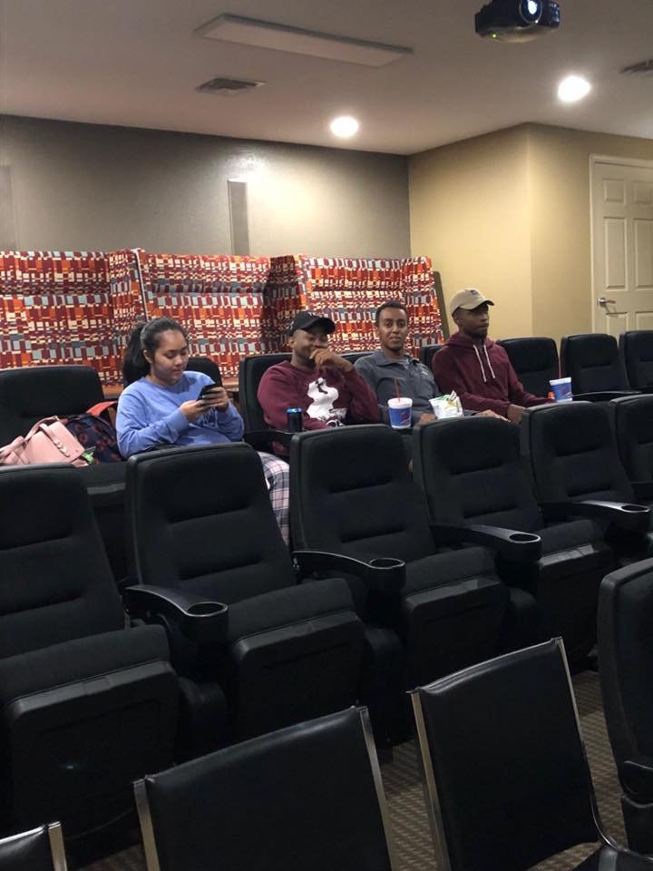 SIU_SAC's tweet photo. It's spooky season everyone! Big thanks to the SACers who joined for a Halloween Movie night at the Reserves! 🎃 #SpookySeason #SIUSAC #SalukiSACers https://t.co/i7aXZpLmM2