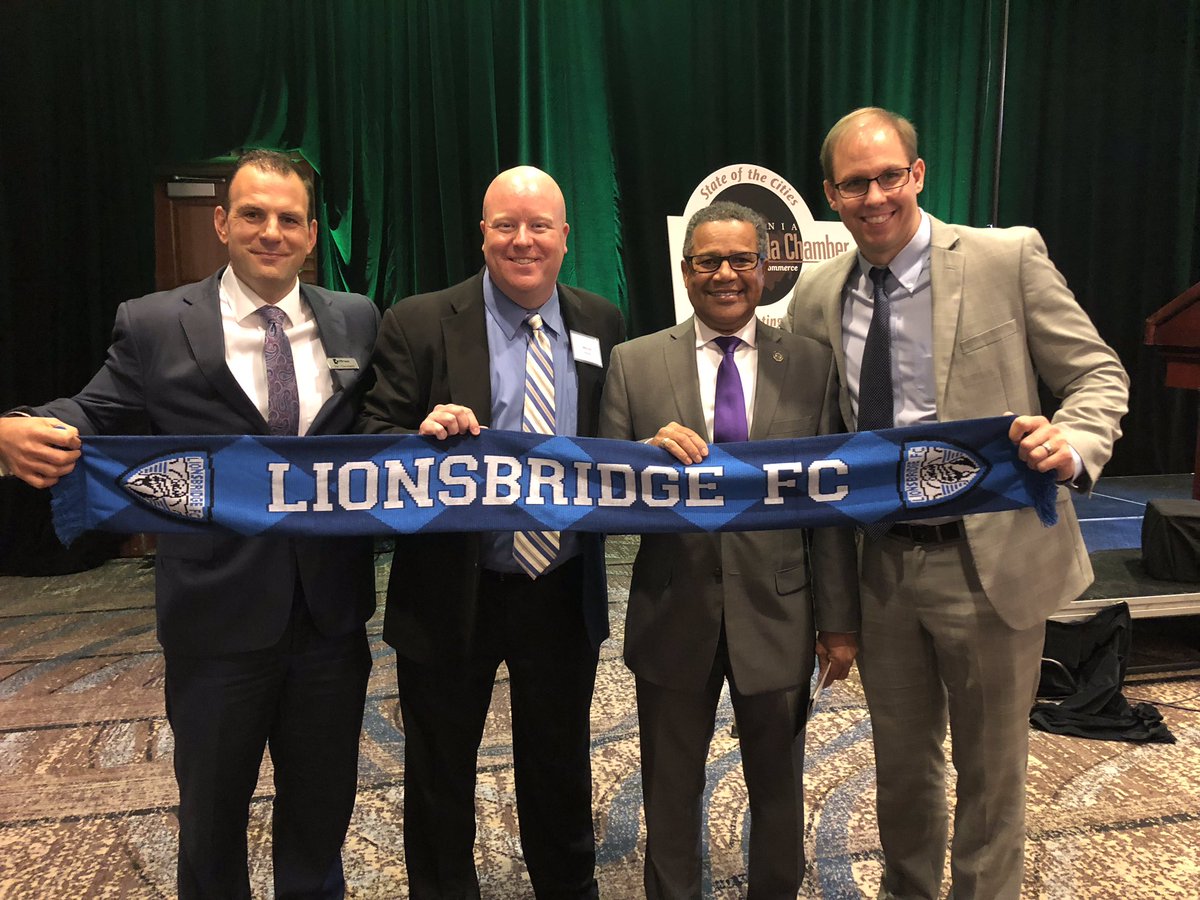 LionsbridgeFC's tweet photo. So honored to be recognized by @NNMayorPriceDDS during his remarks at todayβs State of the City address and great to also visit with superfan @PriceForDel95! #ThisIsOurStory and #ThisIsOurBridge π #sotcnn2018 https://t.co/TTm9EXTZzL