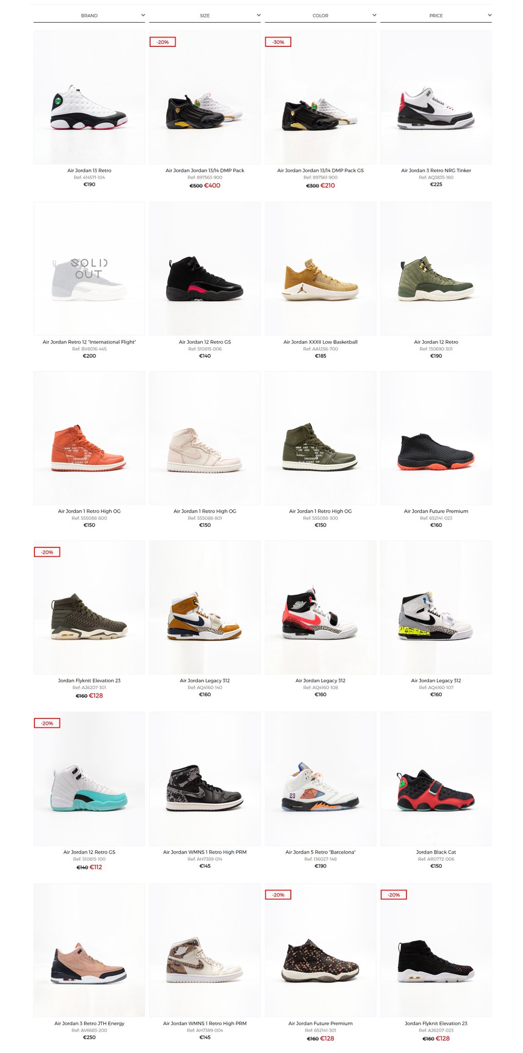 all styles of air jordans