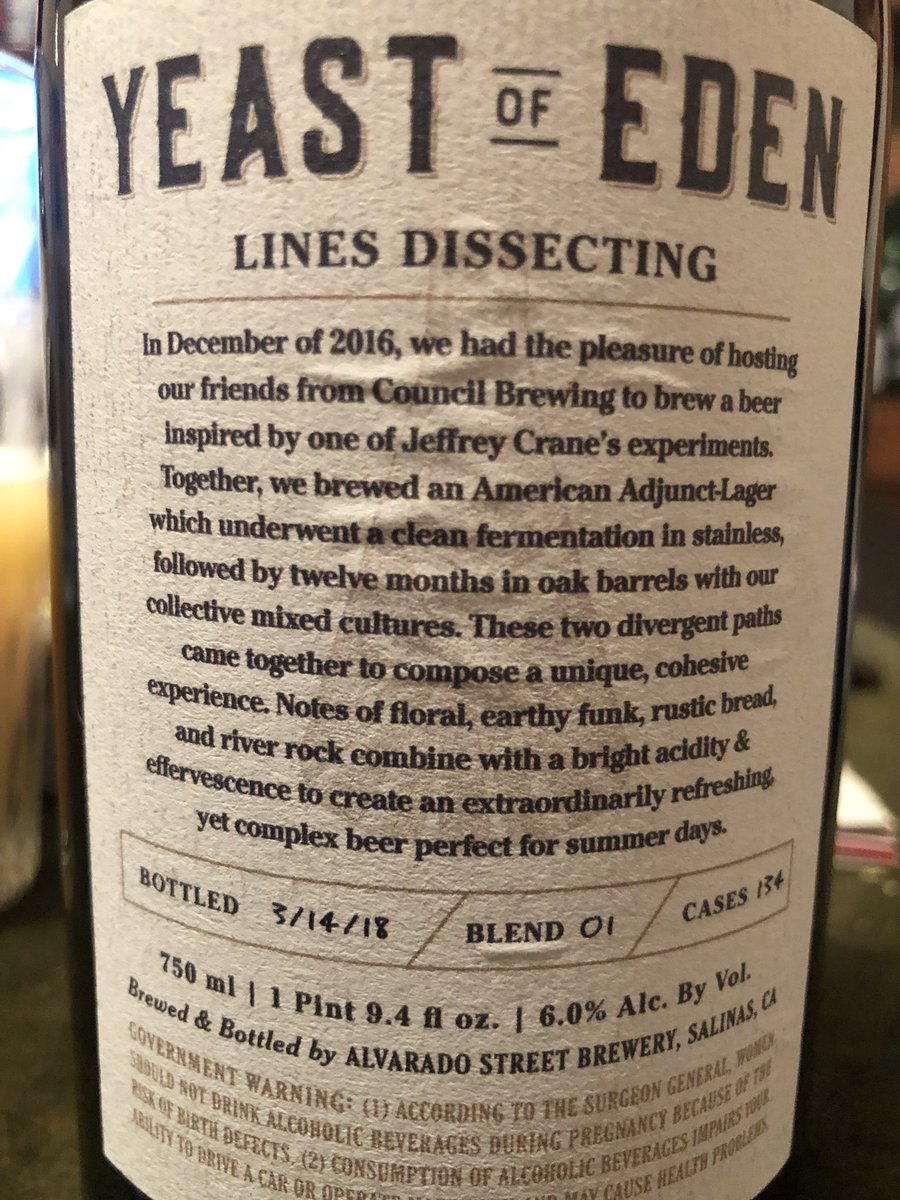 No puede ser una lager. Cuanto nos queda que aprender #YeastOfEden