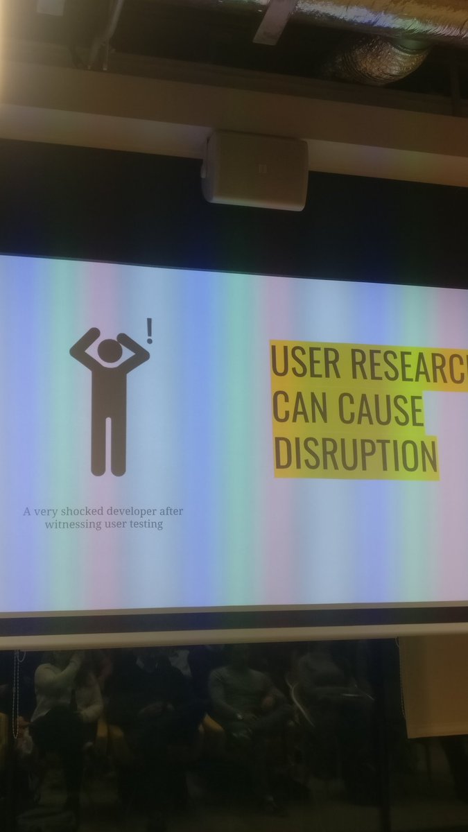 Rebecca Nolan's talk at #DublinUX about empathy and cognitive biases has made me rethink how we do research. More important than that though, this shocked developer is the best thing I've ever seen.