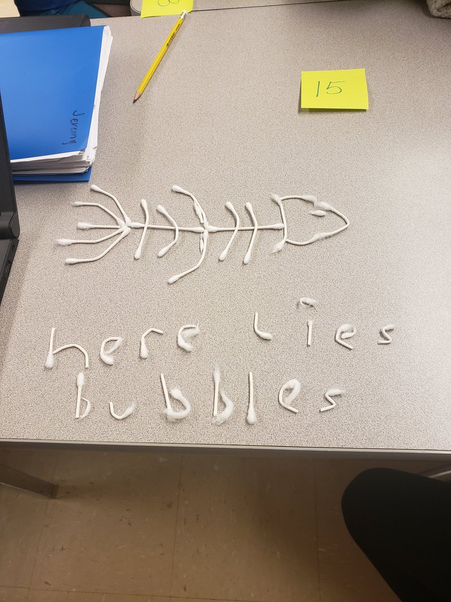 BarronScience's tweet image. Engineering challenge - making skeleton models with qtips. Are you team spooky or team accuracy?