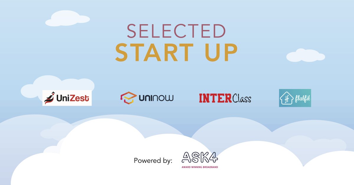 CONGRATULATION to @UniNowApp @Uni_Zest <a href="/FlatFit/">FlatFit</a> and <a href="/interclass/">Inter Class</a> on your nomination! We cannot wait to listen to your pitch at #ClassConf2018. Thank you @ASK4Broadband for supporting the talent of tomorrow #startup