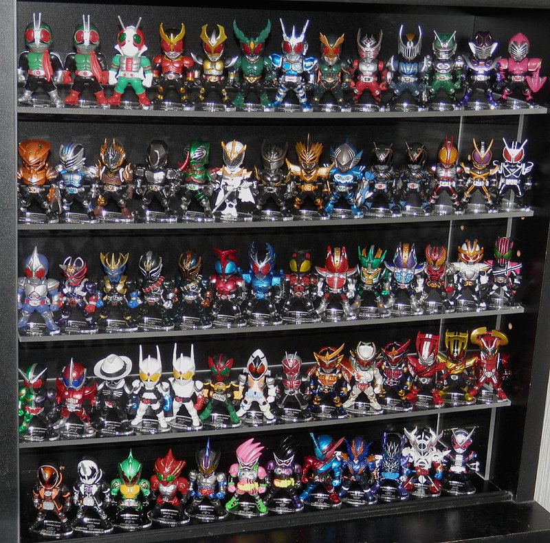 コンバージ仮面ライダー24(12ケース) コンバージ仮面ライダー12発売で現在の棚の状態 #converge #コンバージ