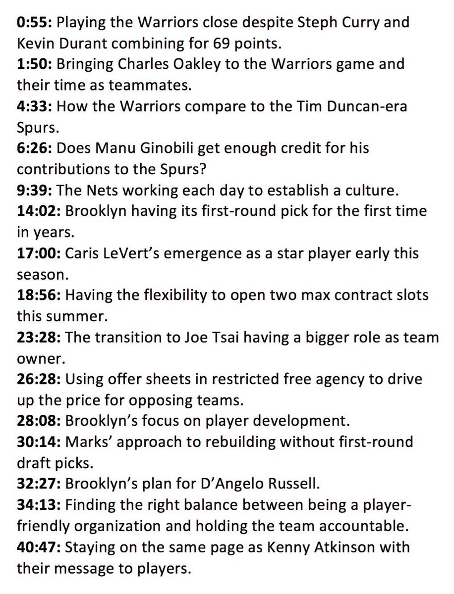 wojespn's tweet image. Woj Pod: Nets GM Sean Marks on the rebuild in Brooklyn, Caris LeVert’s emergence, the 2000’s Spurs vs. Warriors modern dynasty, Manu’s place in history and 2019 free agency. bit.ly/2Qdzl1q