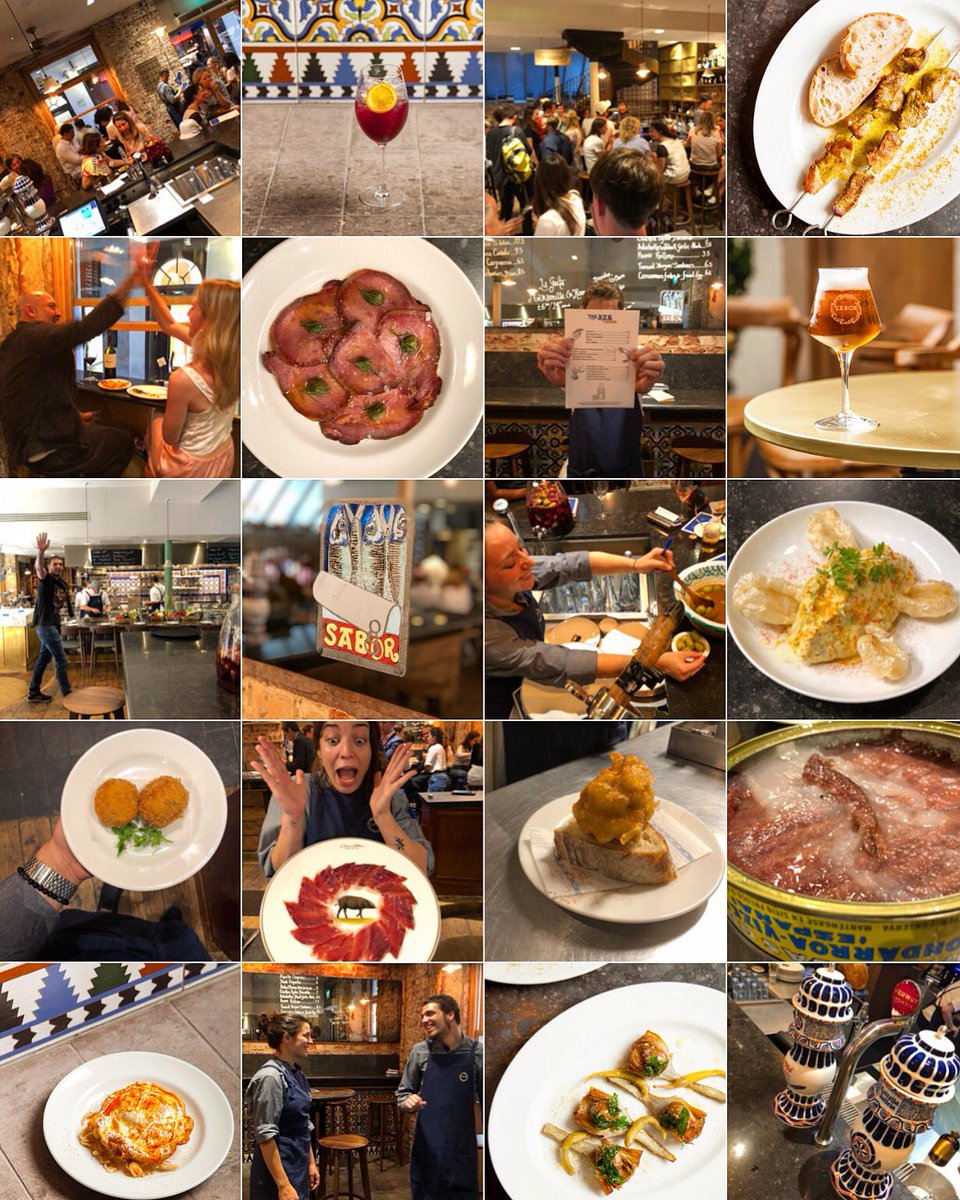 The menu at the bar is designed to be a traditional representation of how Spaniards “tapean” in their local bars. No queues❗️just come in, feel at home and start devouring pintxos &amp; tapas💃🏽Tuesday - Saturday 12.30-2.30 &amp; 5.30-10.30(From 19thNov also Monday💃🏽Sunday1.00-6.00