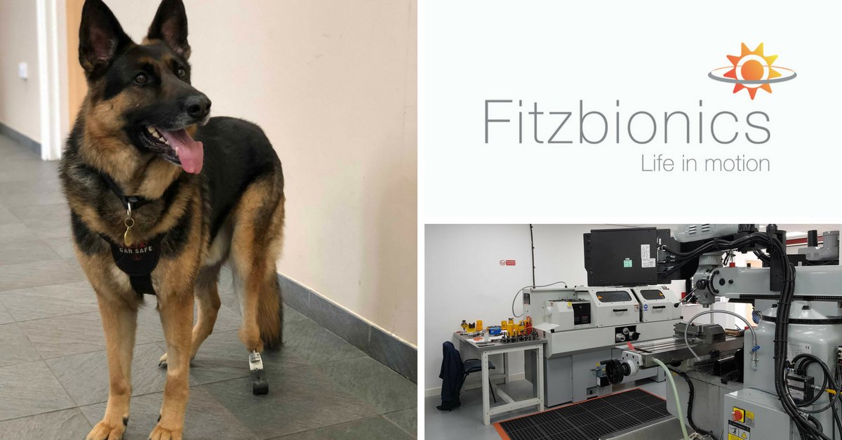 fitzpatrickref's tweet photo. FitzBionics, our manufacturing company which produces the customised skeletal implants for Fitzpatrick Referrals’ patients (like Max here) is looking for a Workshop/Production #Engineer to join its team based in #HemelHempstead. #engineeringjobs More: https://t.co/7zMjUo5UbR https://t.co/oo1HqcRcjH
