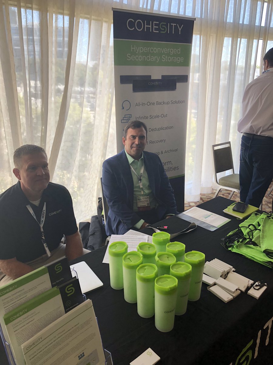 GChorny's tweet image. @Cohesity team in Atlanta today at #atlvmug  sharing solutions to control and manage data fragmentation -stop by meet the team and get some swag  #cohesityevents
