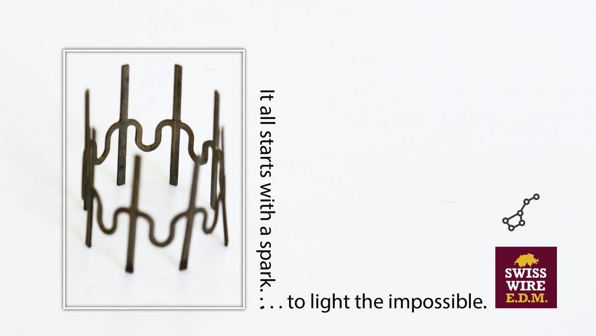 SwisswireEDM's tweet photo. It all starts with a spark. EDM machining lights the impossible. Call us with your vision and we'll bring it to reality. www.swedm #spark #vision #swedm #edmservices https://t.co/6lKEh7Xy4Y
