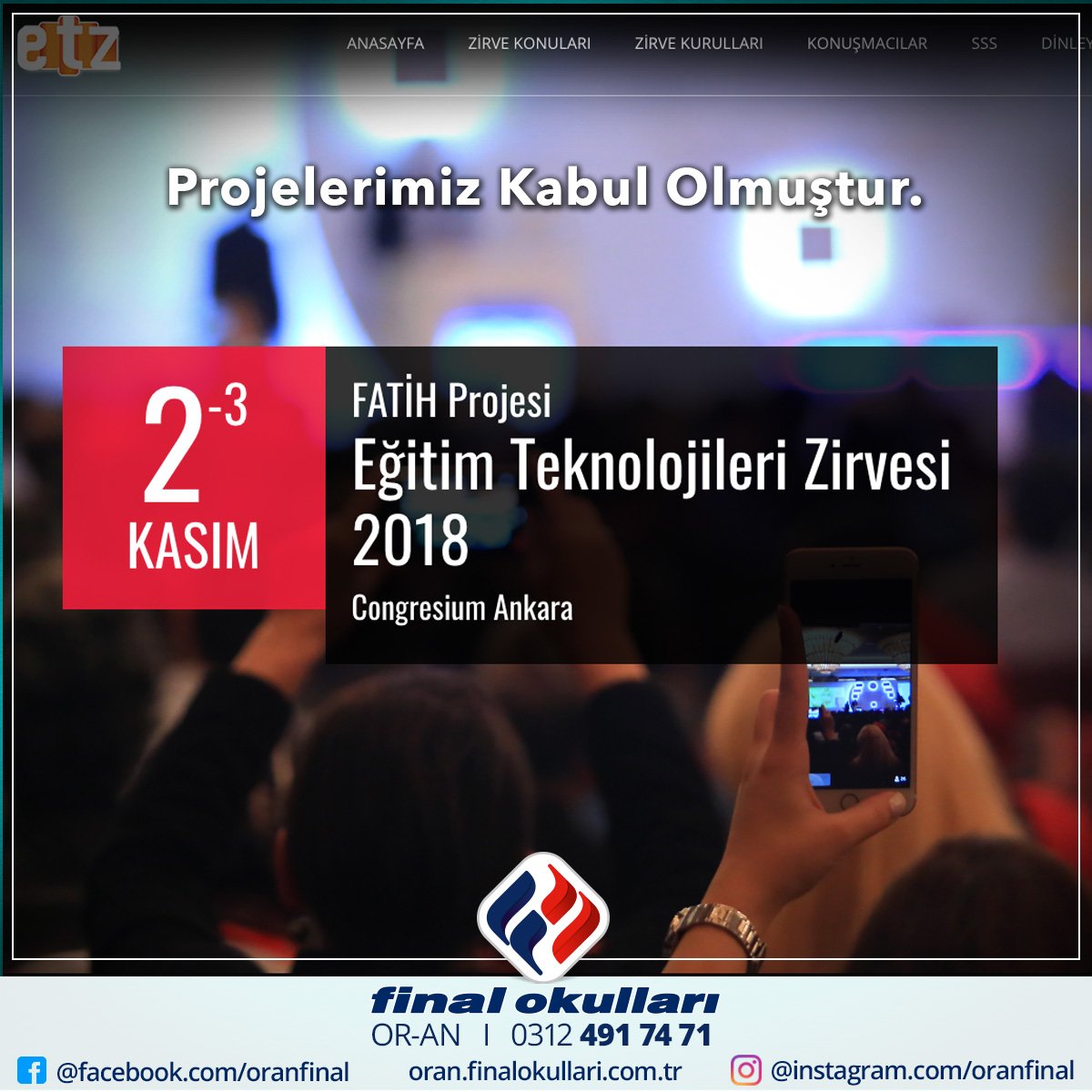 Halit KESİCİ' nin ortak projesi "MÜFREDATLA UYUMLU KODLAMA VE ROBOTİK DESTEKLİ İLKOKUL DÜZEYİNDE STEM + A MODEL ÇALIŞMASI VE UYGULAMA ÖRNEKLERİ" kabul olmuştur.

#yazılım #kodlama #stem #steama #fatihprojesi #teknoloji #bilişim #özelokul #finalokullari #ilkokul