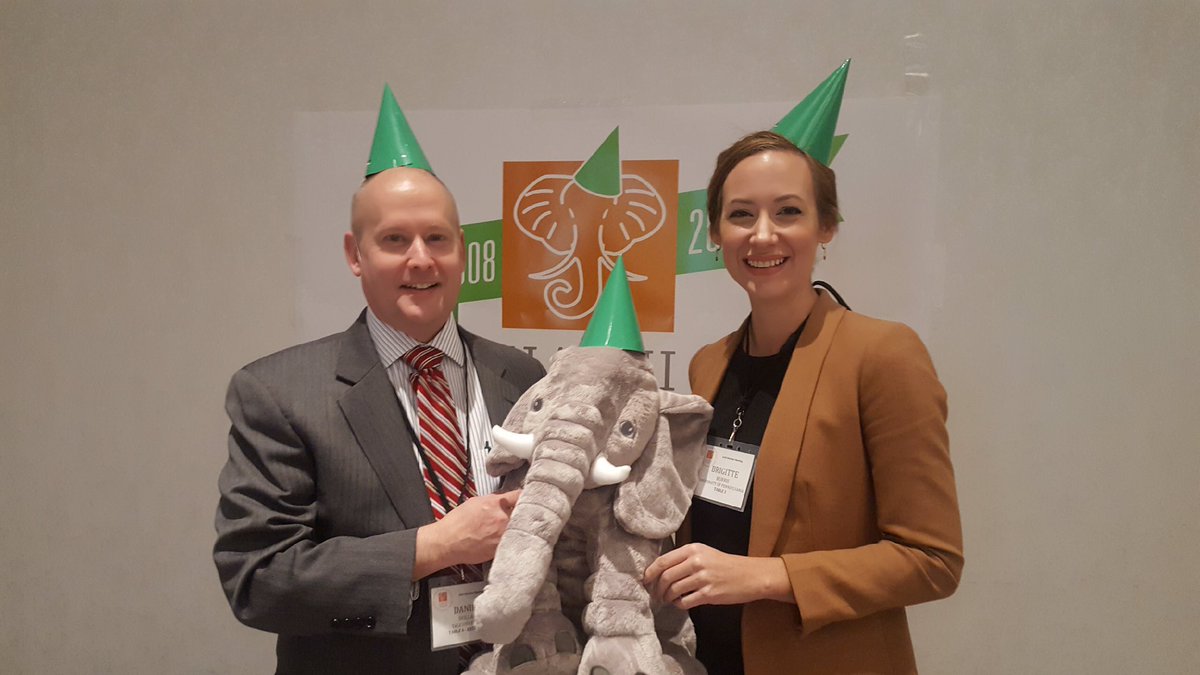 Here is to the next 10 years for HathiTrust! Congratulations from Gitte Burris (Penn) and Daniel Dollar (Yale). #HTMM18