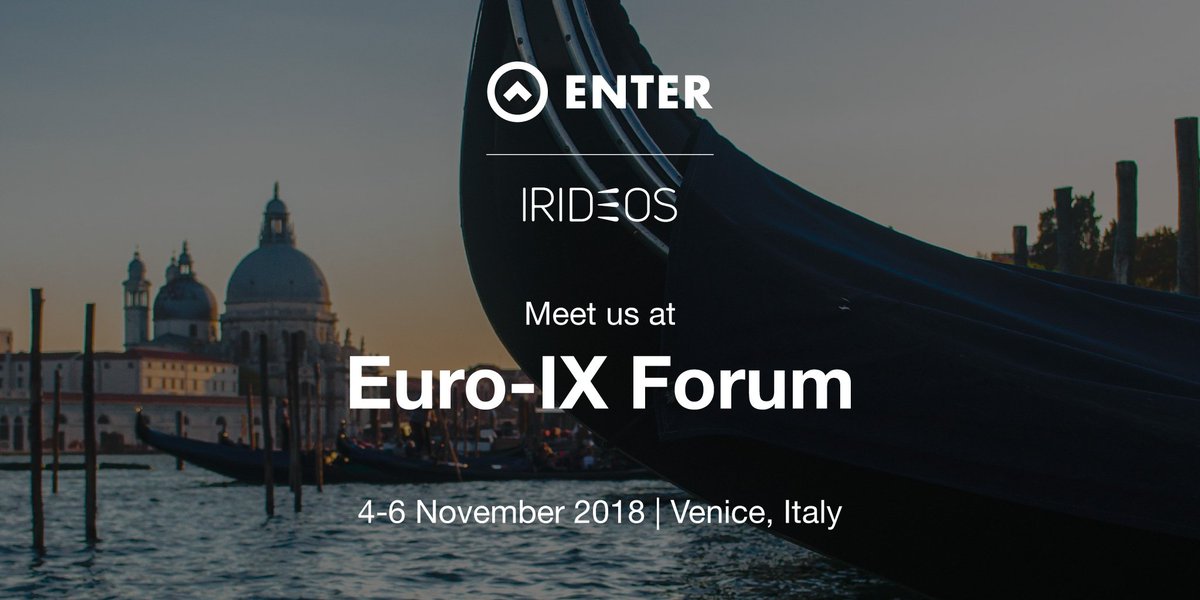 Less than one week to go, and we are pleased to inform you that we'll be the sponsor of #euroix33's Monday Dinner. See you in #Venice, just a stones throw from St. Mark’s Square. euro-ix.net/en/events/fora…